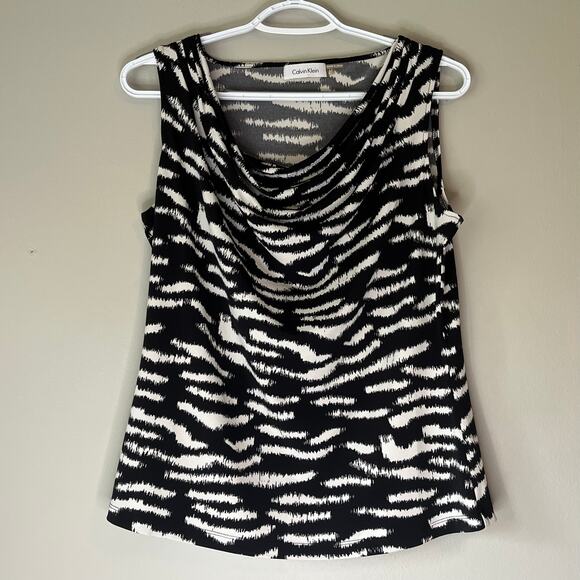 Calvin Klein Black & White Tank Top Size Large - Picture 11 of 11